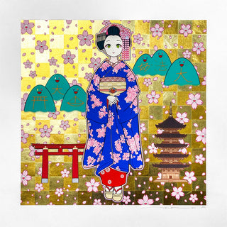Maiko in Springtime Kyoto, 2024-Takashi Murakami-Pinto Gallery