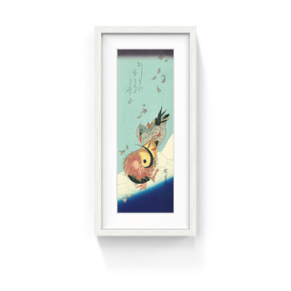 Mandarin Ducks and Falling Leaves on Ice, After 1830-Utagawa Hiroshige (Andō Hiroshige)-Pinto Gallery