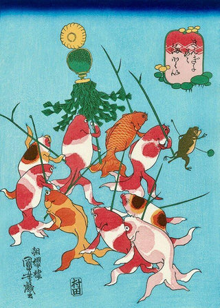 Matoi (Firefighters and the Banner), After 1842-Utagawa Kuniyoshi-Pinto Gallery