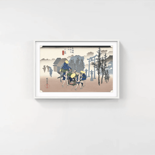 Morning Mist at Mishima, After 1833-Utagawa Hiroshige (Andō Hiroshige)-Pinto Gallery