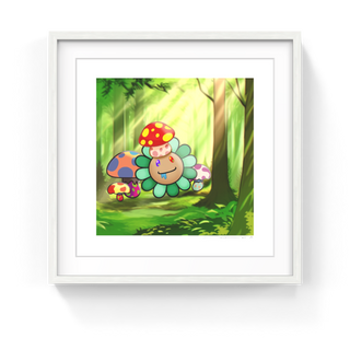 Murakami Flower #10595 Mushroom, 2024-Takashi Murakami-Pinto Gallery