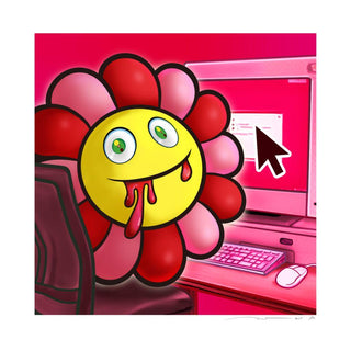 Murakami Flower #10752 Cursor, 2024-Takashi Murakami-Pinto Gallery