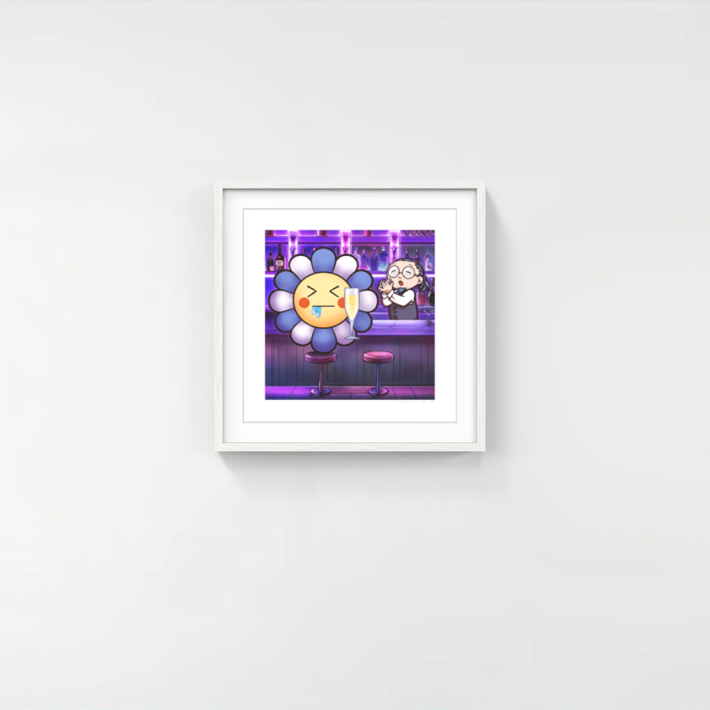 村上隆　Flower #3167 DrunkwithChampagne Takashi Murakami | Murakami Flower #3167 Drunk with Champagne