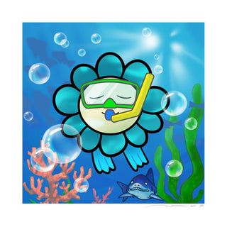 Murakami Flower #4898 Diving, 2024-Takashi Murakami-Pinto Gallery