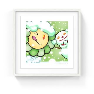 Murakami Flower #9521 snow, 2024-Takashi Murakami-Pinto Gallery