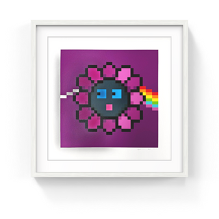 Murakami.Flower #0608 The Prism of The Dark Side of the Moon, 2023-Takashi Murakami-Pinto Gallery