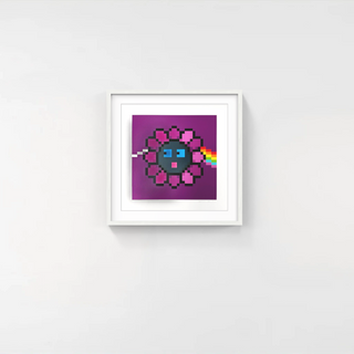 Murakami.Flower #0608 The Prism of The Dark Side of the Moon, 2023-Takashi Murakami-Pinto Gallery