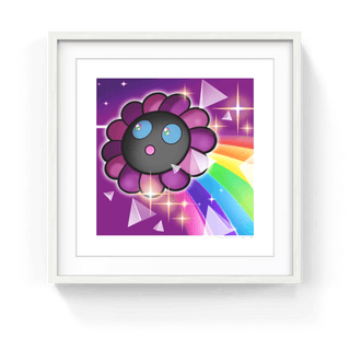 Murakami.Flower #0608 The Prism of The Dark Side of the Moon, 2024-Takashi Murakami-Pinto Gallery