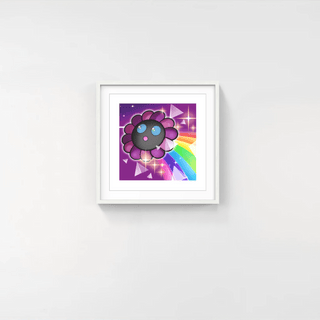Murakami.Flower #0608 The Prism of The Dark Side of the Moon, 2024-Takashi Murakami-Pinto Gallery