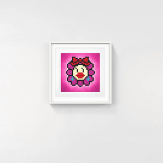 Murakami.Flower #0742 Dressed up girl, 2023-Takashi Murakami-Pinto Gallery