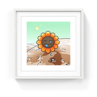 Murakami.Flower #10151 Desert camouflage, 2024-Takashi Murakami-Pinto Gallery