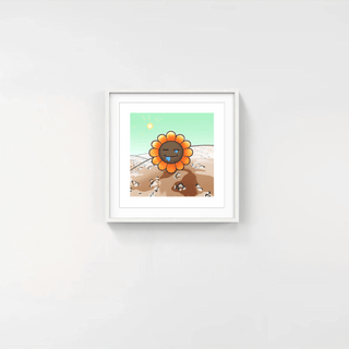 Murakami.Flower #10151 Desert camouflage, 2024-Takashi Murakami-Pinto Gallery