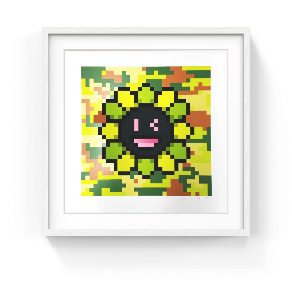 ジャングル迷彩 108Flowers 村上隆　版画 #11245 村上隆| Murakami.Flower #11245 丛林迷彩，2023 – Pinto Gallery