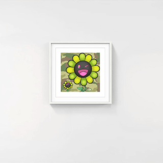 Murakami.Flower #11245 Jungle camouflage, 2024-Takashi Murakami-Pinto Gallery