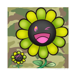 Murakami.Flower #11245 Jungle camouflage, 2024-Takashi Murakami-Pinto Gallery