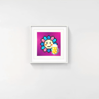 Murakami.Flower #1527 drunk draft beer, 2023-Takashi Murakami-Pinto Gallery