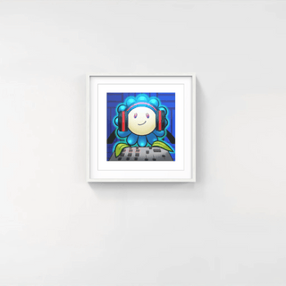 Murakami.Flower #3111 Listening to music with headphones, 2024-Takashi Murakami-Pinto Gallery