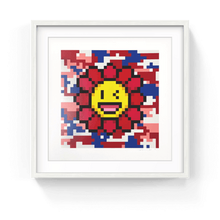 Murakami.Flower #4441 Warhol camouflage, 2023-Takashi Murakami-Pinto Gallery