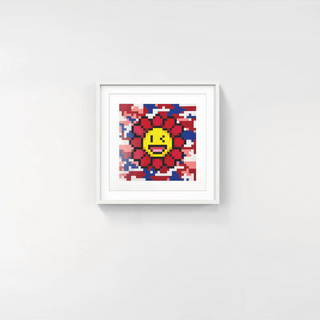 Murakami.Flower #4441 Warhol camouflage, 2023-Takashi Murakami-Pinto Gallery