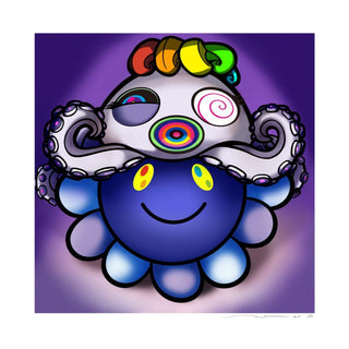 Murakami.Flower #4970 Octopus Cap White, 2024-Takashi Murakami-Pinto Gallery