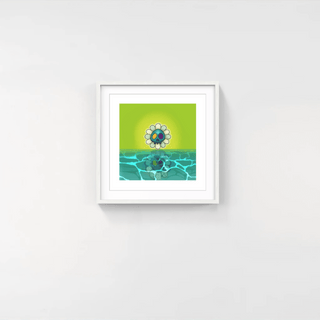 Murakami.Flower #6758 Water surface and skull face, 2024-Takashi Murakami-Pinto Gallery