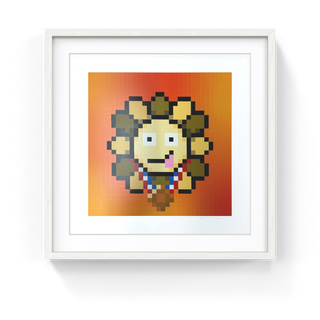 Murakami.Flower #7397 bronze medal, 2023-Takashi Murakami-Pinto Gallery