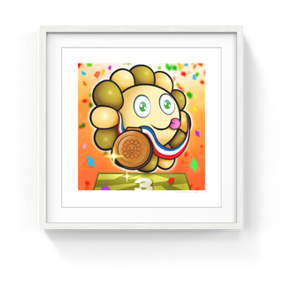 Murakami.Flower #7397 bronze medal, 2024-Takashi Murakami-Pinto Gallery