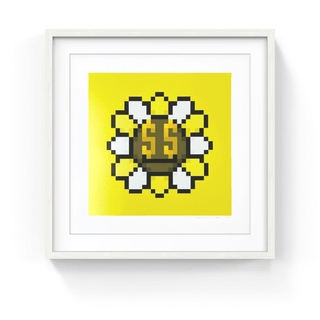 Murakami.Flower #7555 Blinded by gold, 2023-Takashi Murakami-Pinto Gallery