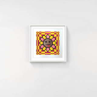 Murakami.Flower #8832 Vertigo Background, 2023-Takashi Murakami-Pinto Gallery