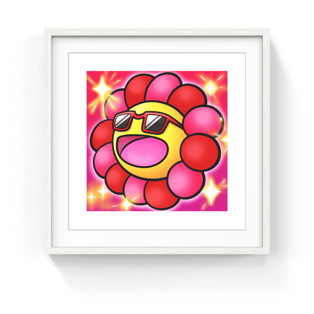 Takashi Murakami | Murakami.Flower #8905 Sunglasses with red edges