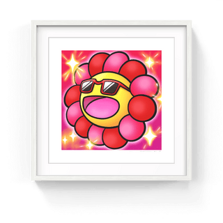 Murakami.Flower #8905 Sunglasses with red edges, 2024-Takashi Murakami-Pinto Gallery