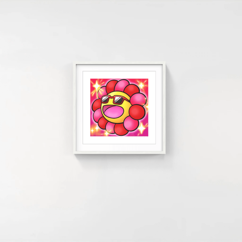 Takashi Murakami | Murakami.Flower #8905 Sunglasses with red edges