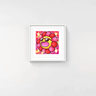 Murakami.Flower #8905 Sunglasses with red edges, 2024-Takashi Murakami-Pinto Gallery