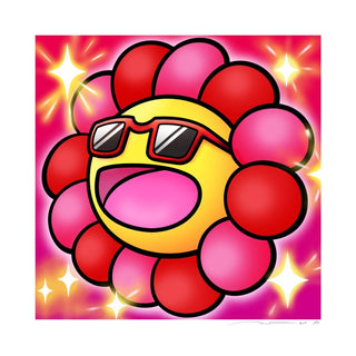 Murakami.Flower #8905 Sunglasses with red edges, 2024-Takashi Murakami-Pinto Gallery