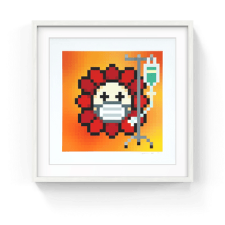 Murakami.Flower #9156 Fighting illness, 2023-Takashi Murakami-Pinto Gallery