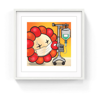 Murakami.Flower #9156 Fighting illness, 2024-Takashi Murakami-Pinto Gallery