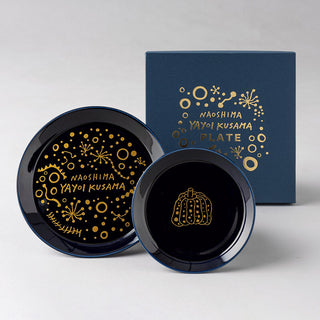 Naoshima Pumpkin Plate (Set of 2), 2019-Yayoi Kusama-Pinto Gallery
