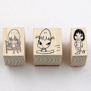 Nara Stamps Small (Set of 3), 2020-Yoshitomo Nara-Pinto Gallery