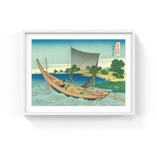 Net Fishing on the Tone River, After 1832-Katsushika Hokusai-Pinto Gallery