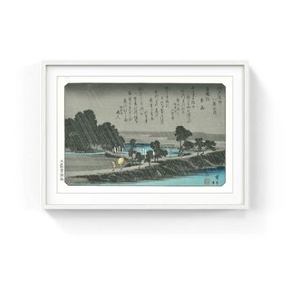 Night Rain at Azuma Shrine, After 1835-Utagawa Hiroshige (Andō Hiroshige)-Pinto Gallery