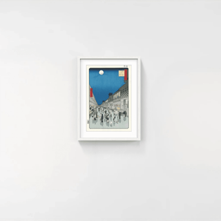 Night at Saruwakacho, After 1856-Utagawa Hiroshige (Andō Hiroshige)-Pinto Gallery