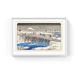 Nihonbashi Bridge in Snow, After 1856-Utagawa Hiroshige (Andō Hiroshige)-Pinto Gallery