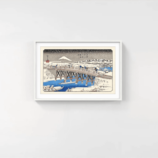 Nihonbashi Bridge in Snow, After 1856-Utagawa Hiroshige (Andō Hiroshige)-Pinto Gallery