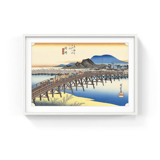 Okazaki -Yahagi Bridge, After 1833-Utagawa Hiroshige (Andō Hiroshige)-Pinto Gallery