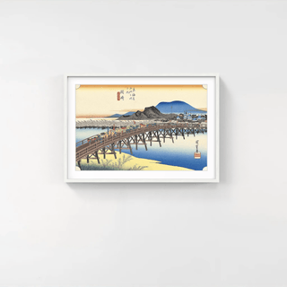 Okazaki -Yahagi Bridge, After 1833-Utagawa Hiroshige (Andō Hiroshige)-Pinto Gallery