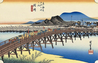Okazaki -Yahagi Bridge, After 1833-Utagawa Hiroshige (Andō Hiroshige)-Pinto Gallery