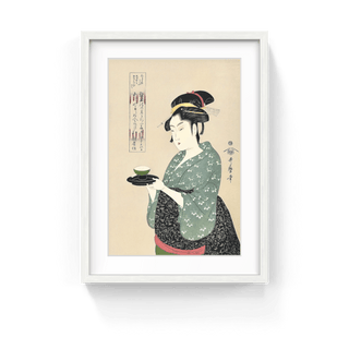 Okita of Naniwaya Serving a Cup of Tea, After 1792-Kitagawa Utamaro-Pinto Gallery