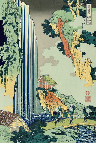 Ono Waterfall on the Kisokaido, After 1833-Katsushika Hokusai-Pinto Gallery