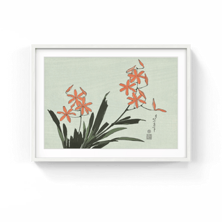 Orange Orchids, After 1830-Katsushika Hokusai-Pinto Gallery