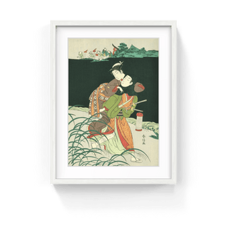 Osen Eloping With Lover, After 1765-Suzuki Harunobu-Pinto Gallery